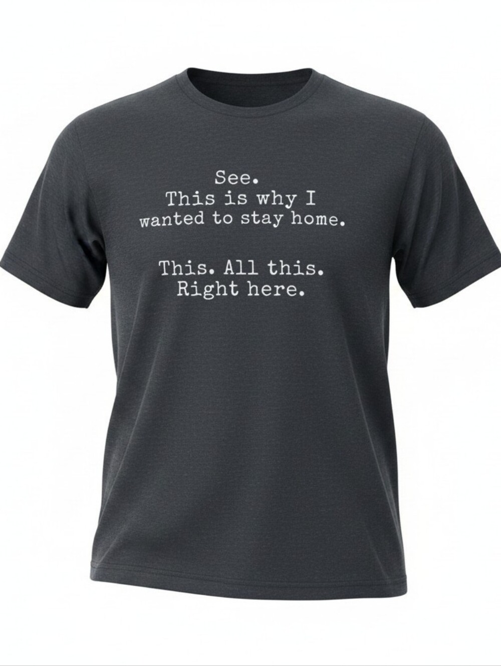 Graphic Men's Tee - Black 'See This', Size Medium, New Without Tags